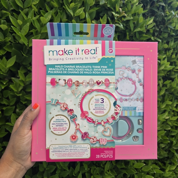 Halo Charms Bracelet Set - Pink and Blue - Picture 6 of 11